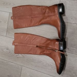 Sam Edelman Brown Heeled Knee High Boots 7.5
